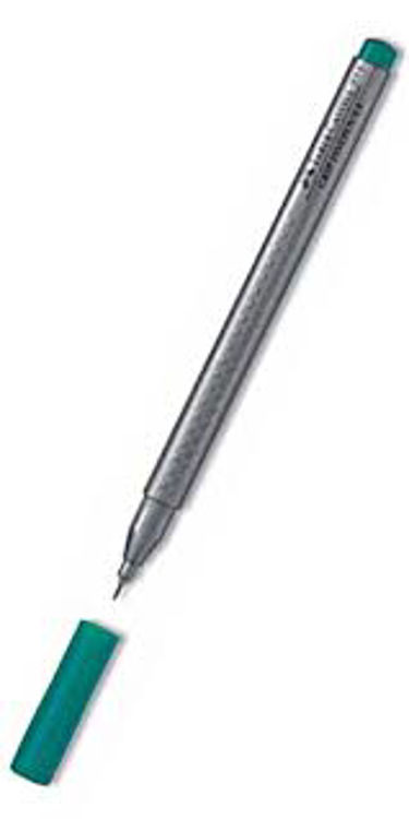 Picture of 2001-Faber Castell Grip Finepen Fine Tip Pen 0.4 mm Green